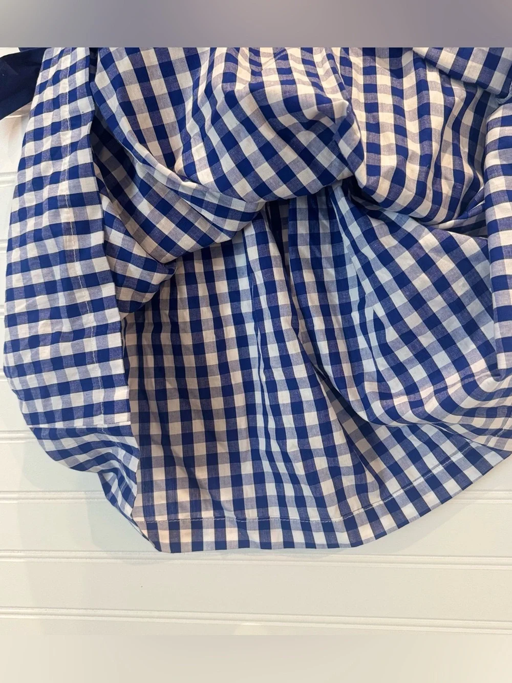 Lil Cactus Girls Royal Blue and White Gingham A-Line Dress Size 4T
